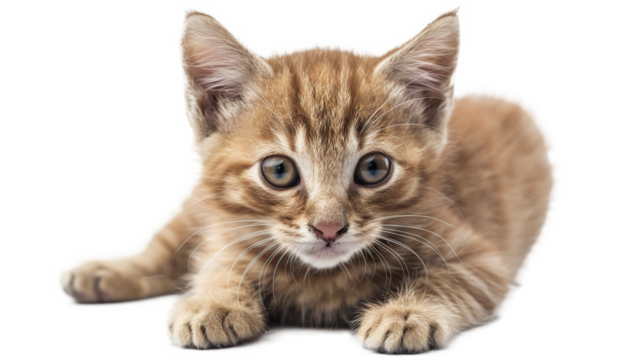 kitty isolated on transparent background, PNG