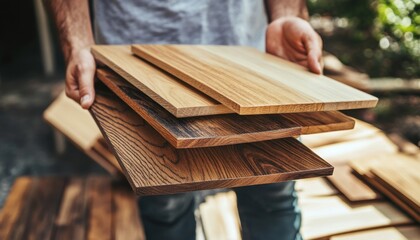 Creative Labor Day Abstract: Interior Design Showcase with Furniture and Flooring Samples. Elegant Banner for Home Renovation and Overtime Work Concept. Minimalist Composition with Copy Space for Mark