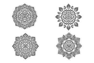 Mandala Design Silhouette Vector Art Work