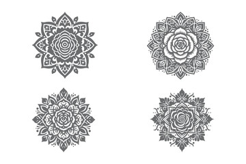 Mandala Design Silhouette Vector Art Work