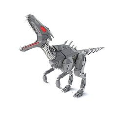 3D illustration of dinosaur robot