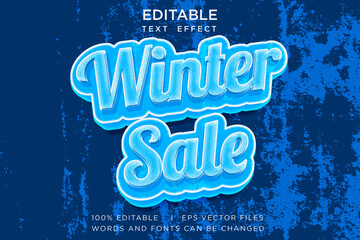 cold editable vector text effect