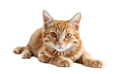 Scottish cat isolated on transparent background, PNG