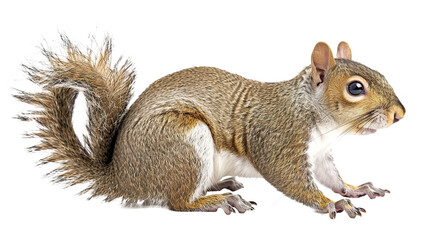 Obraz premium Squirrel isolated on transparent background, PNG
