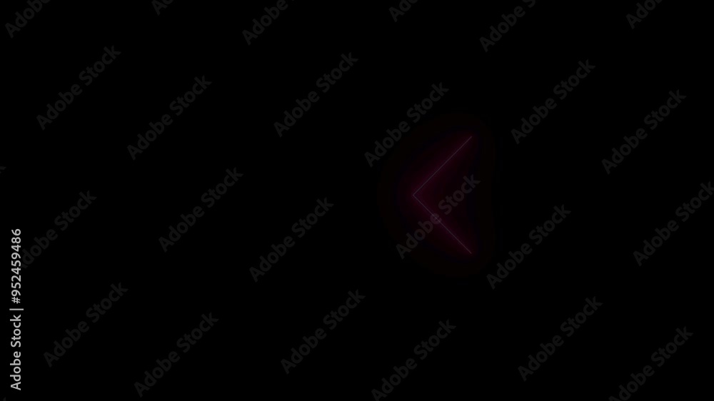Poster neon glowing direction arrow animation concept ,lighting direction arrow