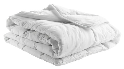 White Empty blanket isolated on transparent background, PNG