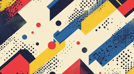 Obraz premium A creative design featuring a dotted arrow pattern, symbolizing direction and movement