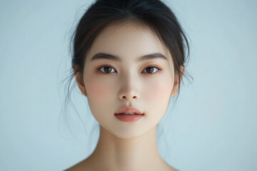 Naklejka premium Close up portrait of a woman