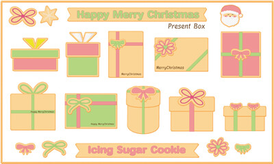 クリスマス　プレゼント（アイシングクッキー）セット