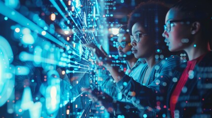 A Diverse Team Wisely Analyzing Complex Data Using an Advanced Technology Interface