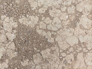 Dehydrated earth with cracks. Dry land. Cracked Ground, Earthquake Background, Texture