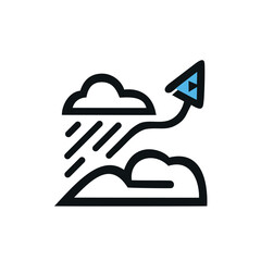 Vector editable flat of icon logo design