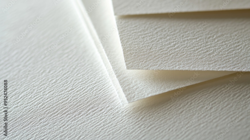 Poster a close-up of embossed paper with a subtle texture, highlighting the tactile quality of print design