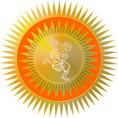 Durga Puja related festive design elements with Dhak 4