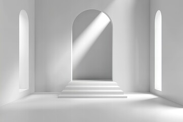 podium with minimal background