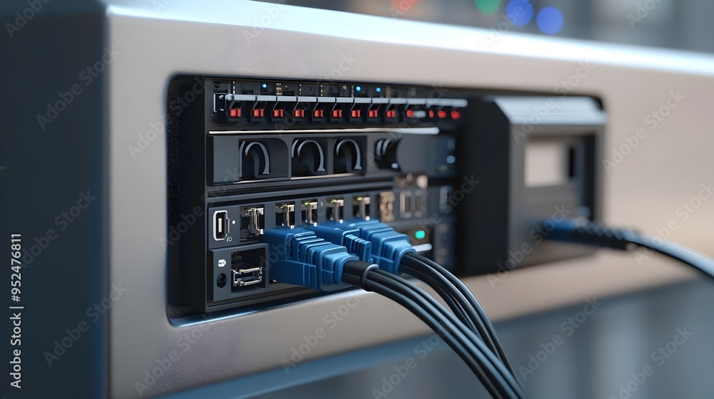 Poster cctv network connection setup with digital video recorder for secure surveillance system