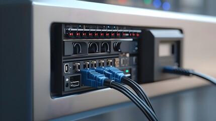 CCTV Network Connection Setup with Digital Video Recorder for Secure Surveillance System