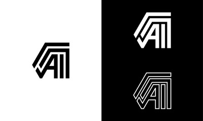 A Minimal Grid Logo, (artificial intelligence technology enviroment)