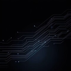 A futuristic background showcasing intricate circuit patterns against a dark backdrop, ideal for technology themes.