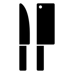 Knife Kitchen Equipment Icon Filled Style