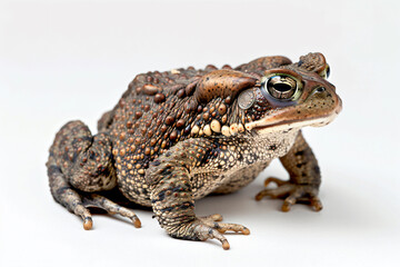 Fototapeta premium a toad sitting on a white surface