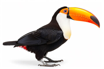 Obraz premium a black and orange bird with a bright beak