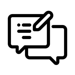Comment Line Icon. Single icon, line vector icon