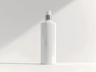 Minimalist Conditioner Bottle Captured in Clean Studio Setting