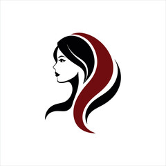 Beauty Stylish Woman Fashion Logo Vector Illustration