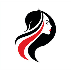Beauty Stylish Woman Fashion Logo Vector Illustration