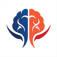 Speed fast brain logo intelligent vector illustration