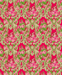 seamless beautiful wallpaper cards all over design floral leaf vintage ornament Victorian ethnic print paisley pattern geometric