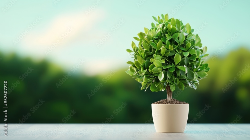 Wall mural Pay day visual, money tree growing from a paycheck, financial prosperity, 3D rendering