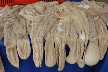 cleaned sheep stomach for tribe soup