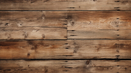Naklejka premium Rustic Charm: Aged Wooden Planks Tell a Story 