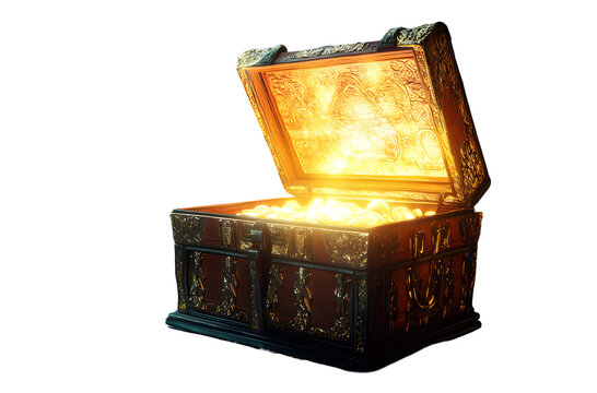 Open the glowing ancient treasure chest