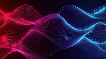 Fototapeta premium Abstract Neon Wave