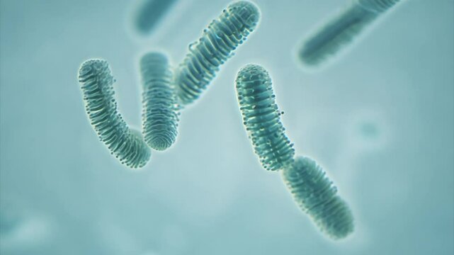 bacteria under microscope