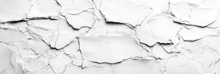 Obraz premium cracked off white painted wall texture background