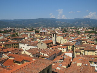 Vista dal Campanile del Duomo di Pistoia, Pistoia, Toscana, Italia