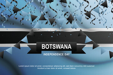 Botswana Independence Day background.