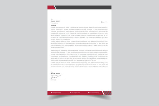 Professional Business Letterhead Design Template