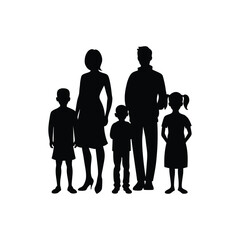 Landscape Family Silhouette
