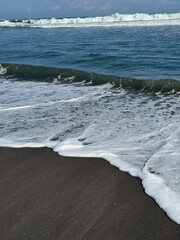 beachscape with wave