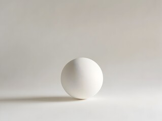 Minimalist Tactile Massage Ball Suspended in Crisp Neutral Illumination