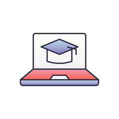 Online Course vector icon