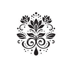 Plants and Flower Silhouette Vector Illustration