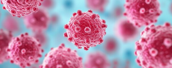 Close-up of cells adapting to a serum-starved environment, stress response, biological study