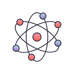 Nuclear Physics vector icon