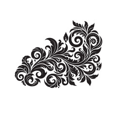 Plants and Flower Silhouette Vector Illustration